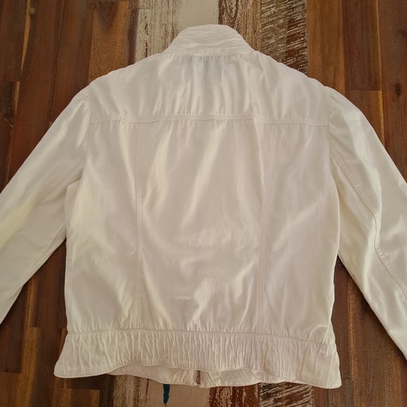 Review Vintage Ivory Long Sleeve Jacket Size 10 - Picture 6 of 14